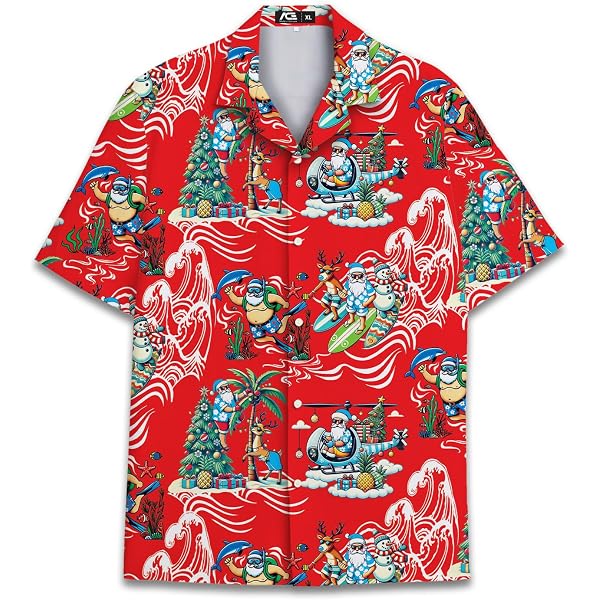 Men's Retro Hawaiian Shirt - 80s 90s Neon Button-Down, Casual Beach Party Shirt, Loose Fit, XX-Large