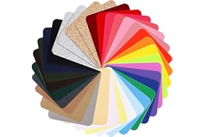 Iron On Patches,Augshy 33 Pieces Iron On Patches for Clothing Repair Jeans 4.9 x 3.7 Inch (Colorful)