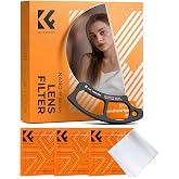 K&amp;F Concept 100mm Handheld Spiral Halo Prism Filter | Dual-Use Create Dream Spiral Bokeh for Nightscape.Wedding.Portrait Shooting. Equipped with Cleaning Cloth Nano-B FE114
