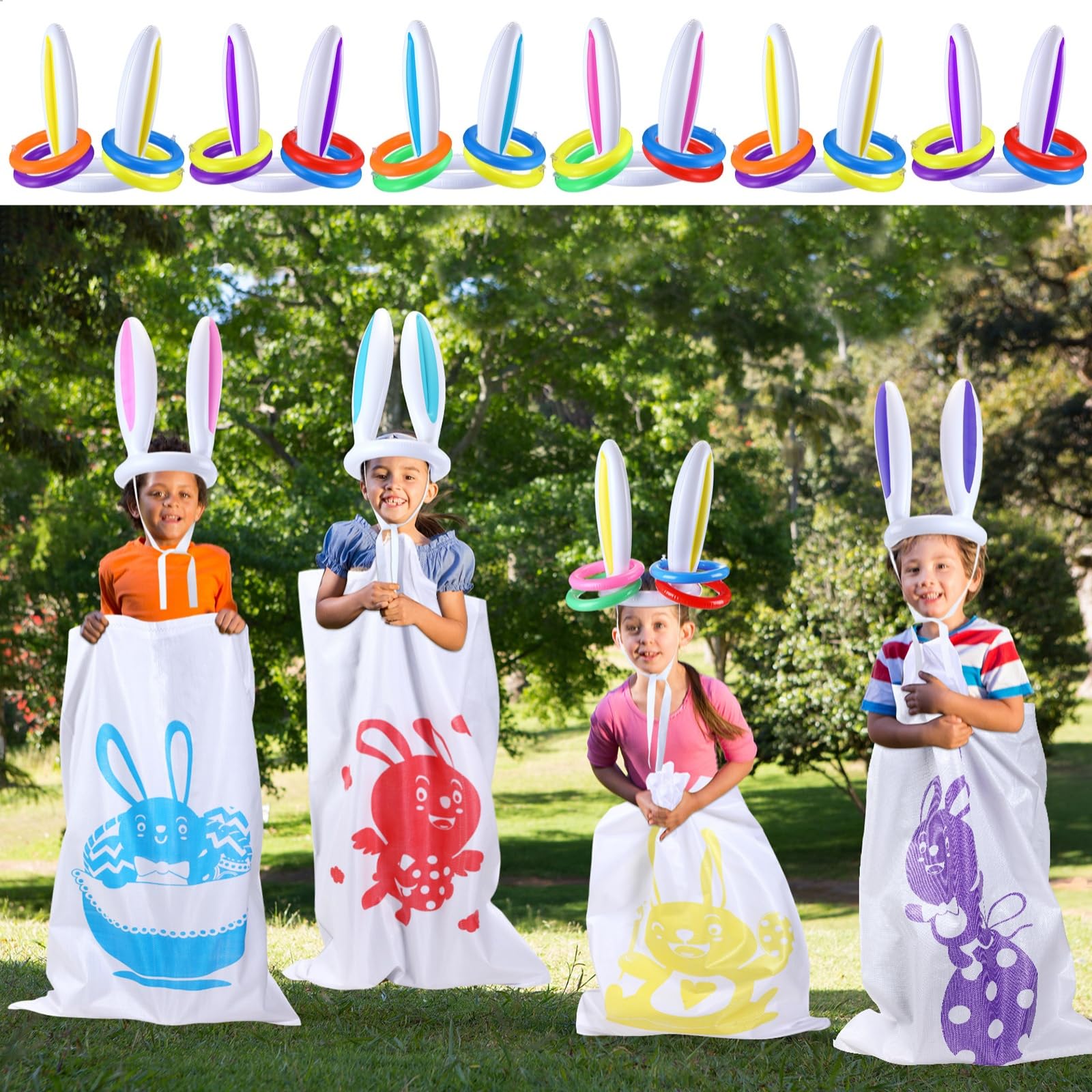 ShinyRelief Potato Sack Race Bags Outdoor Party Games for girls boys ...