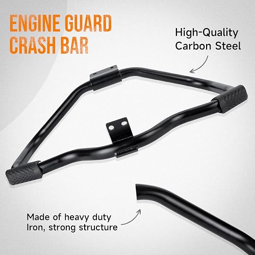 Mustach Engine Guard Crash Bar For Harley Sportster XL883 XL1200 2004-2021 – Matte Black