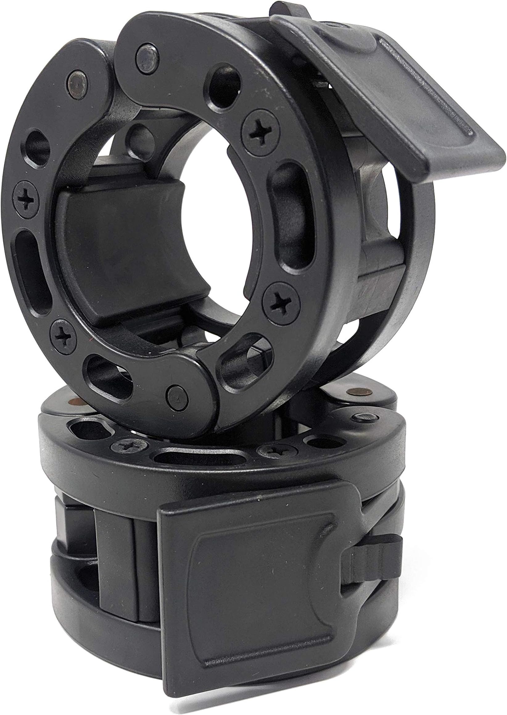 Clout Fitness Quick Release Pair of Locking 2" Olympic Size Barbell Clamp Collar Great for Pro Training