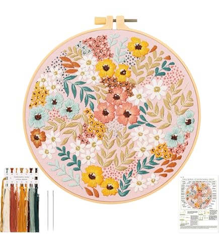 JBTBIHIG Kit De Broderie Au Point De Croix Pour Débutants