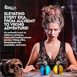 Cosmic Chameleon Glass Potion Bottles with