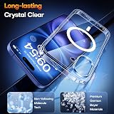 TAURI Magnetic iPhone 16 Case 6.1 Clear MagSafe Shockproof Military Grade HD view 4