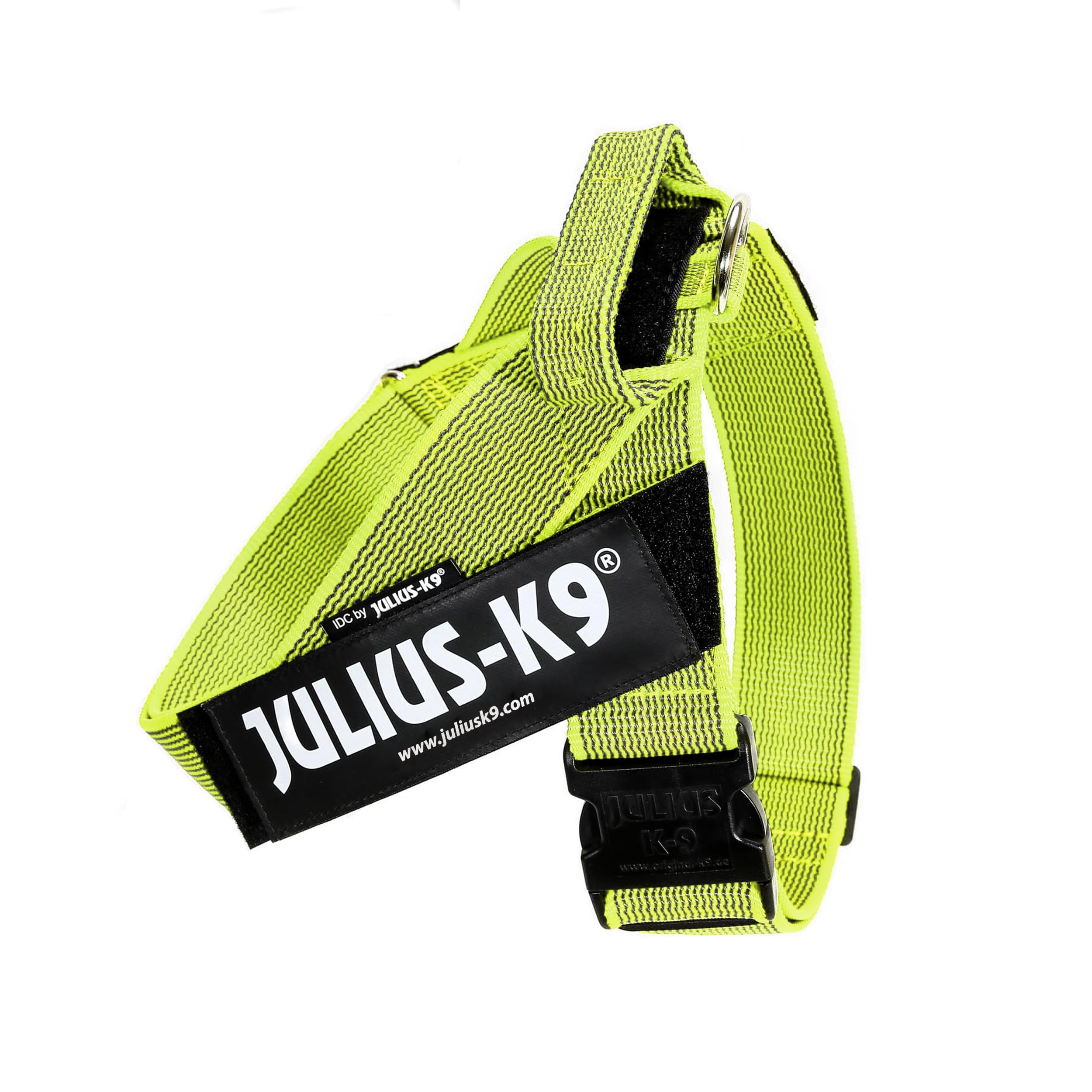 Julius-K9, IDC Color & Gray Belt Harness, Size: 2XL / 3, Neon-Gray