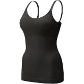 EUYZOU Women Tummy Control Shapewear Tank Tops Scoop Neck Compression Shirts Cami Shaper Slimming Camisole