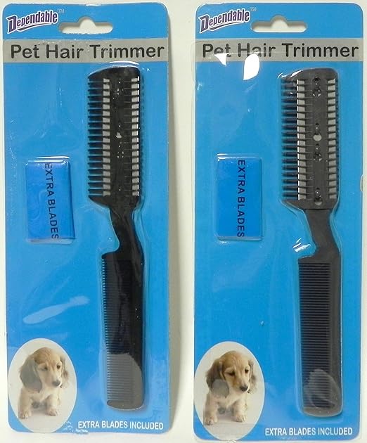 grooming comb with blade