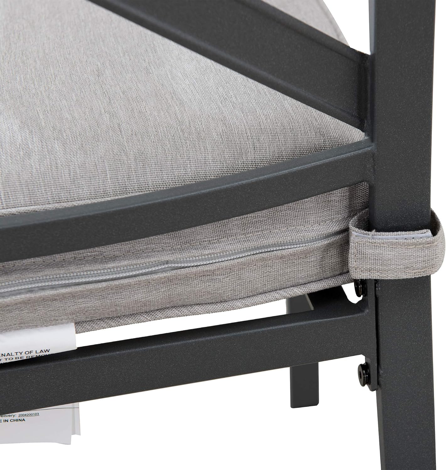  Brand - Ravenna Home Archer Steel-Framed Outdoor Patio Dining Chairs, Set of 2, 35"H, Gray : Garden & Outdoor