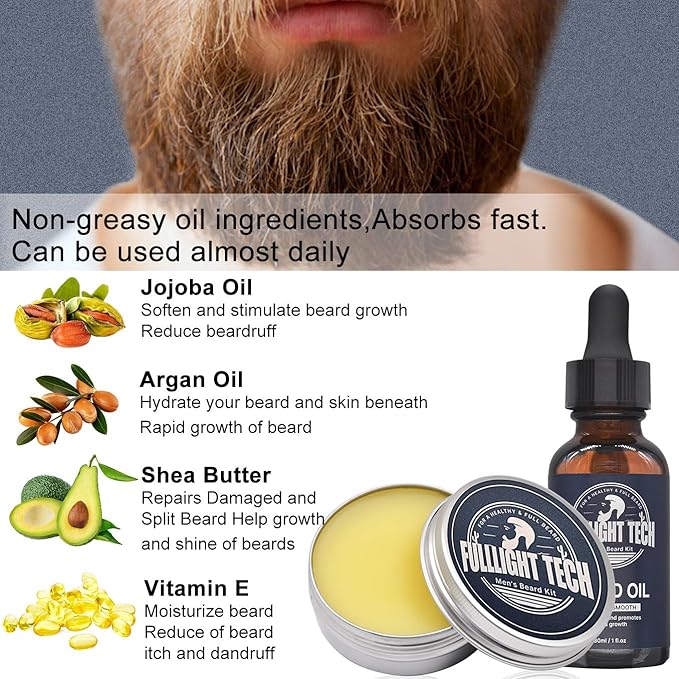 beard kit with straight razor