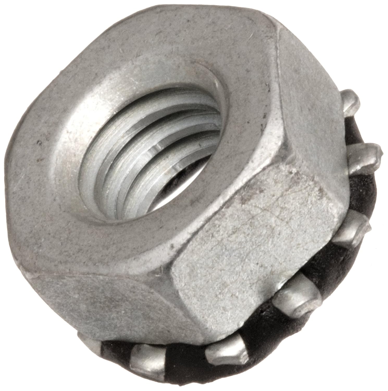 1050 Carbon Steel Hex Nut, Plain Finish, Right Hand Threads, Class 2B