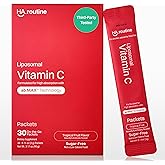 Haroutine Liposomal Vitamin C Powder, Sugar-Free Flavored Packets for Adults, 500mg On-The-go Immune Support Supplement, Powerful Antioxidant, Energy Booster- 30x Packets, Tropical Fruit Flavor