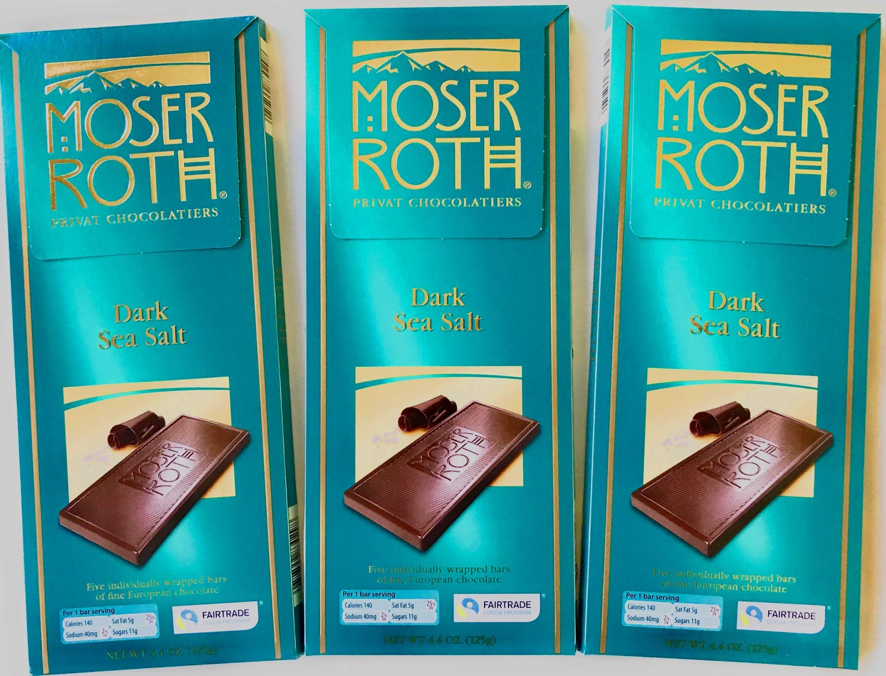 Moser Roth fine chocolate bars 3 Bars, 3 flavors Grocery & Gourmet Food