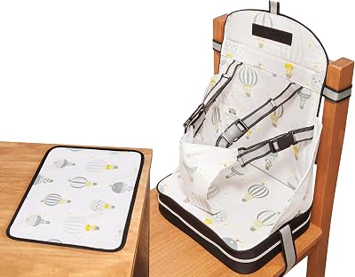 Baby Polar Gear Portable Booster Seat with Mat – 1–3 Years Balloon Design