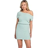 GUESS Women's Eco Sleeveless Natalia Beaded Crochet Dress