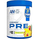 AN Performance Non-Stimulant Pre-Workout Supplement | Zero Caffeine Energy Drink Mix | Beta Alanine + Citrulline | Third-Party Tested | Informed Sport Certified | Strawberry Pineapple | 30 Servings