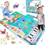 HappyGoLucky 3 in 1 Animal Musical Mat 19 Sounds Recording Toddler Toy view 1