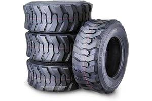 LIBRA TRAILER PARTS Set 4 New Super Guider Heavy Duty 12-16.5 12x16.5/12 Ply Industrial Skid Steer Tire w/Rim Guard