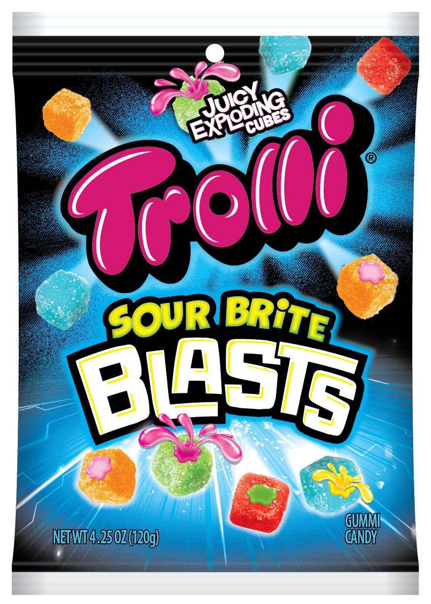 Trolli Cherry Bombers Gummy Candy, 4.25 Ounce Bag, Pack of 12 Cherry Bombs Candy