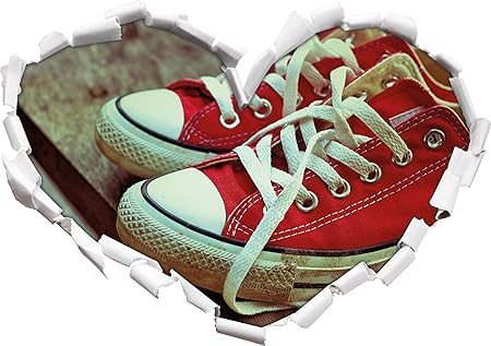 converse cuore rosso