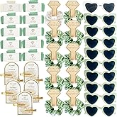 40 Pieces Bridesmaid Scrunchies Proposal Gift Set Include Bridesmaid Hair Claw Clips Scrunchies Heart Sunglasses Hair Clips for Wedding Bridal Shower Bachelorette Party Favors Supplies,Sage Green
