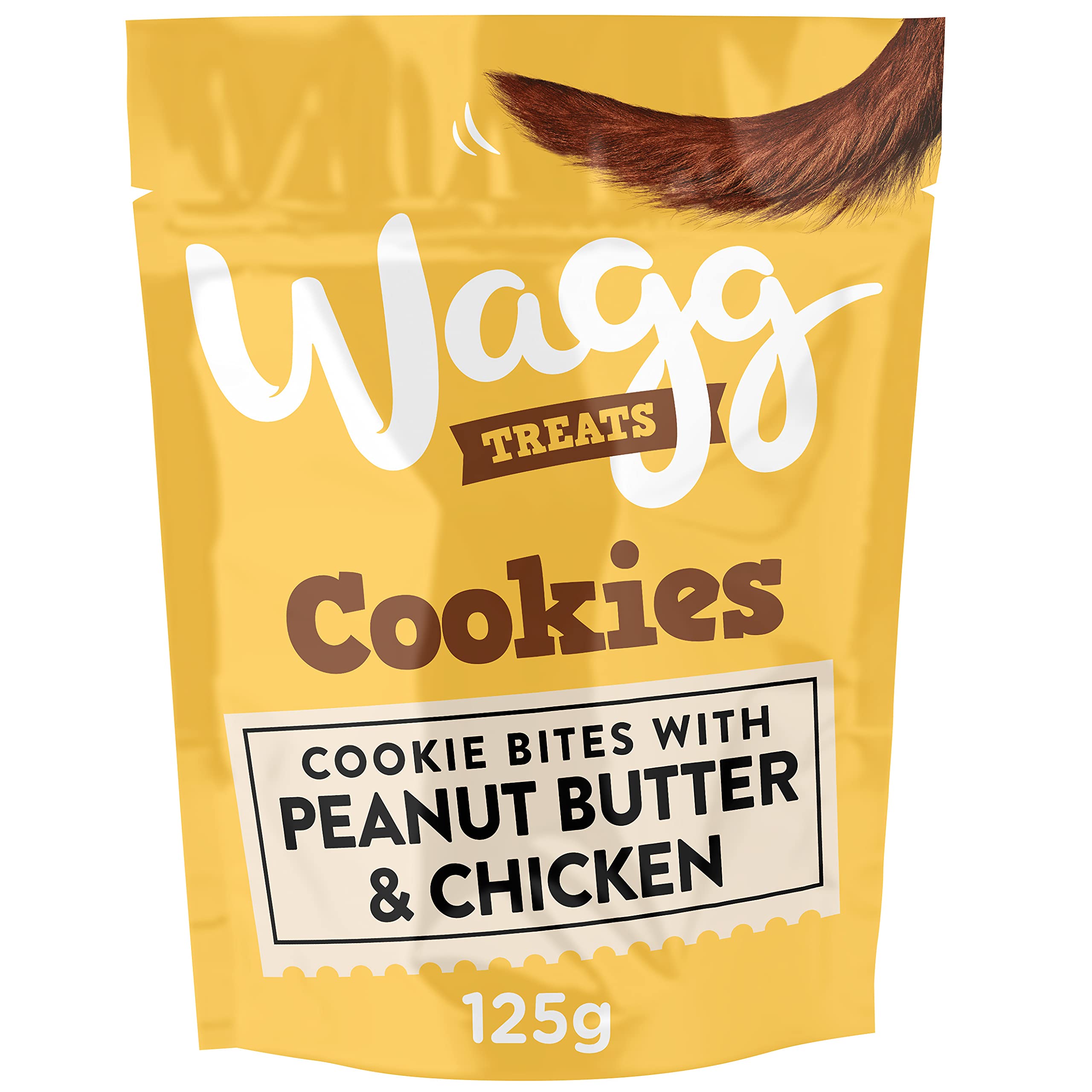 Wagg Peanut Butter and Chicken Cookie Treats, 125 g, Pack of 7