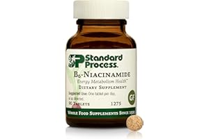 STANDARD PROCESS INC. Standard Process B6-Niacinamide - Support Energy Metabolism & Heart Health - Aids Digestive & Blood Circulatory Systems - Gluten-Free, Non-Dairy & Non-Soy - 90 Tablets (90 Servings)