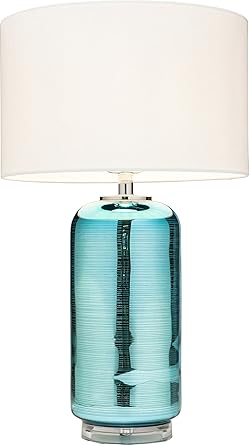 kare lampara de mesa turquesa 40 64 x 40 64 x 71 12 cm