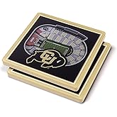 YouTheFan NCAA Colorado Buffaloes 3D StadiumView Coasters