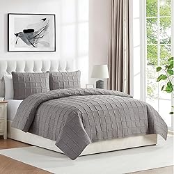 VCNY Home - King Quilt Set, Pinsonic Bedding with