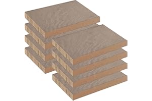 YULOYI 8 Packs Cat Scratcher, Cat Scratching Board for Indoor Cats and Kitten, Large Size Cat Scratching Pad, Durable&Premium Recyclable Cardboard Cat Scratcher