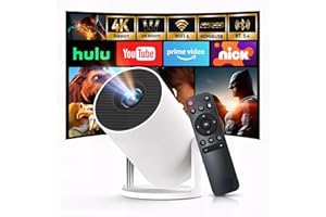 [Built-in Apps & 2026 Upgraded] WEMI Mini Portable Projector Mini Projecteur Portatif with WiFi 6 and Bluetooth 5.4 for Bedro