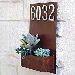 HASWARE 4 Inch Self Adhesive House Number, Modern
