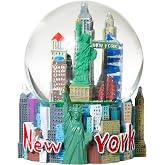 New York City Statue of Liberty Multicolored 80mm Souvenir Water Snow Globe