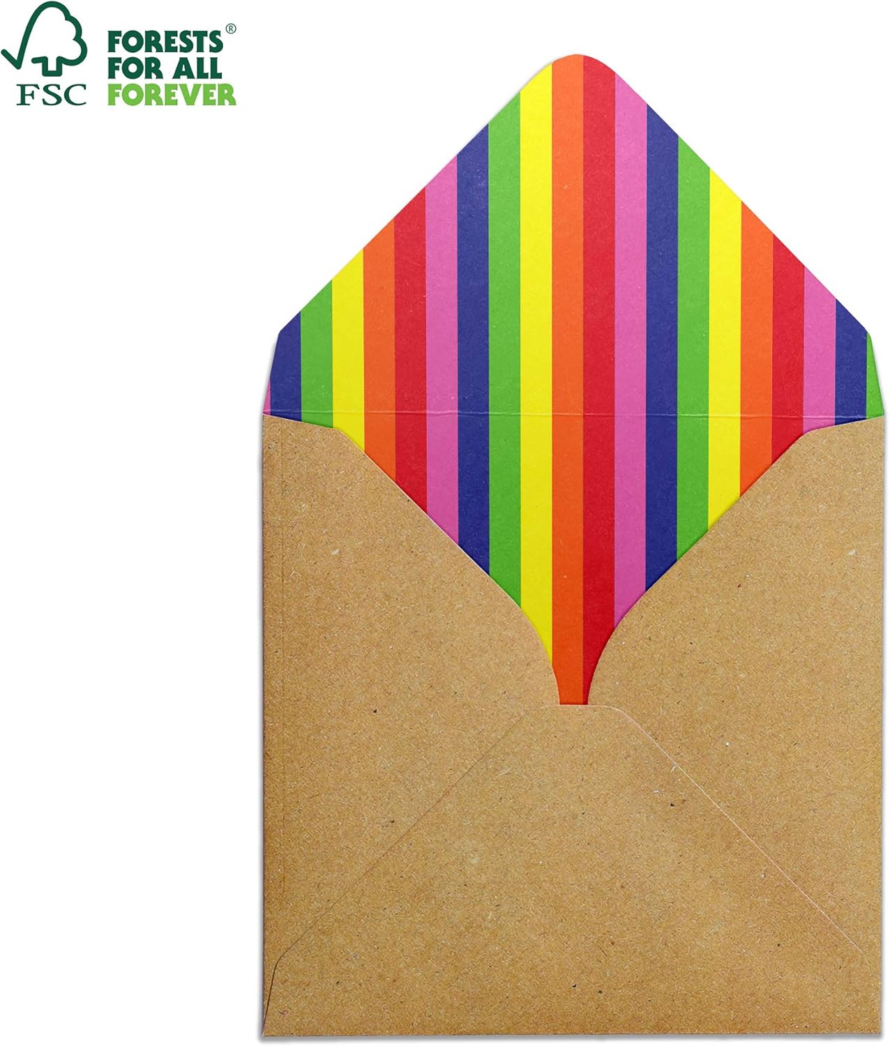Let's Get Smashed Card Handmade Greeting Card with Rainbow Envelope, 210 x 290 mm - Image 5