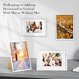 wyewye A4 Frame Wooden Frame with A5 Mount White Plexiglass Wall Tabletop view 3