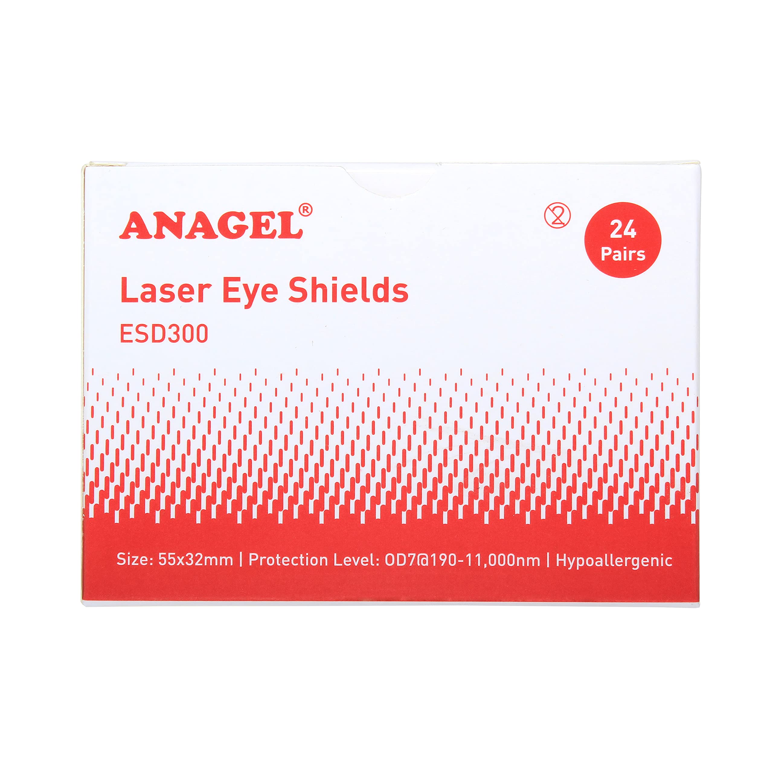 ANAGEL Laser Eye Shields (Box of 24 Pairs)