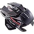 Mad Catz The Authentic R.A.T. PRO X3 wired Gaming Mouse - 16000DPI - 3 Scroll Wheel Ring Options – With extra accessories - On-board memory for 10 user profiles - Carbon Fiber Thumb Rests, Black