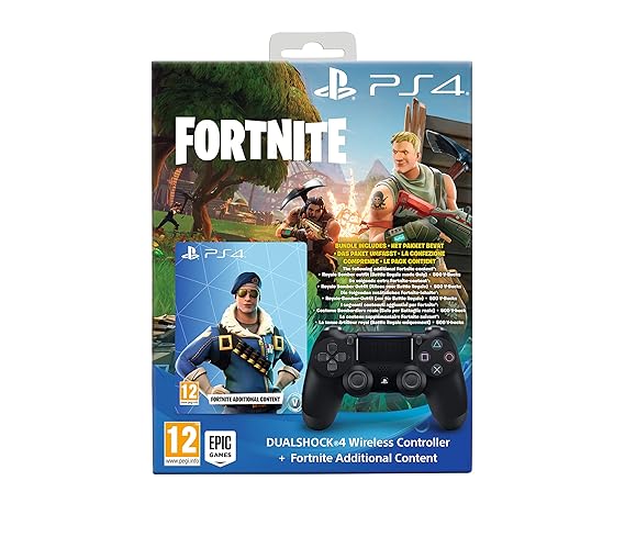 Sony Dualshock 4 Controller New Version 2 Black Eu Fortnite - 