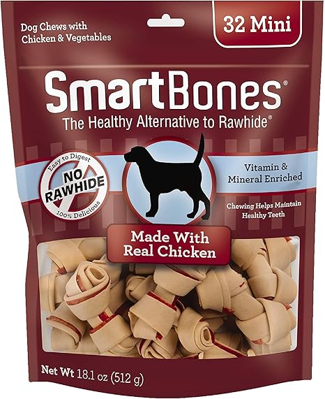 smartbones peanut butter 32 mini