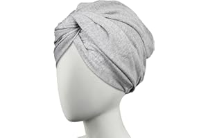 CONAIR Cotton Twist & Wrap Hair Towel, Fast Drying Ultra-Absorbent Hair Plop for All Types and Lengths, Turban-Style Cotton T