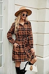 Blooming Jelly Womens Plaid Shirts Flannel Long