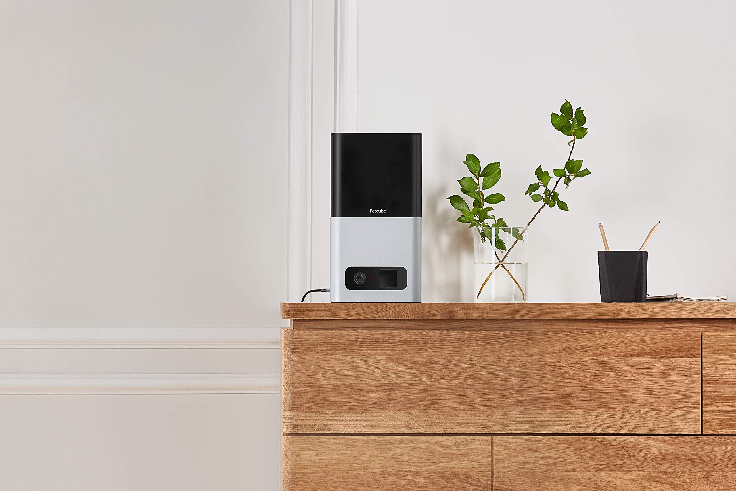 [2017 Item ] Petcube Bites Pet Camera with Treat Dispenser: HD 1080p Video Monitor, 2-Way Audio, Night Vision, Sound and Motion Alerts. For Dogs and Cats, Matte Silver (PB913NVTD) - View 5