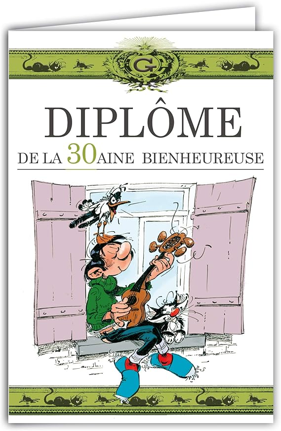 Guitare A La Fenetre Musique Chanter Chanson Joyeux Anniversaire Animaux Chat Mouette Gaston Lagaffe Carte Double Avec Enveloppe Anniversaire Diplome De La 30aine Bienheureuse Papeterie Fournitures De Bureau Ranchofenix Com Br
