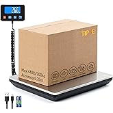 TIPRE Shipping Scale 440lbs for Packages, Heavy Duty Digital Postal Scale with LCD Display 0.35 oz High Precision Express Scale with Type-C Charging &amp; Batteries Smart Hold/Tare for Small Business Home