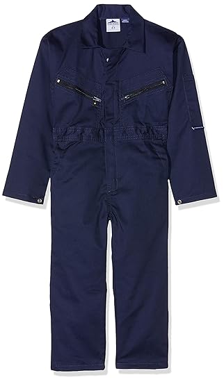 Portwest - Jungen & Mädchen Overall Schutzanzug Garten Garage - Marineblau, 104-110