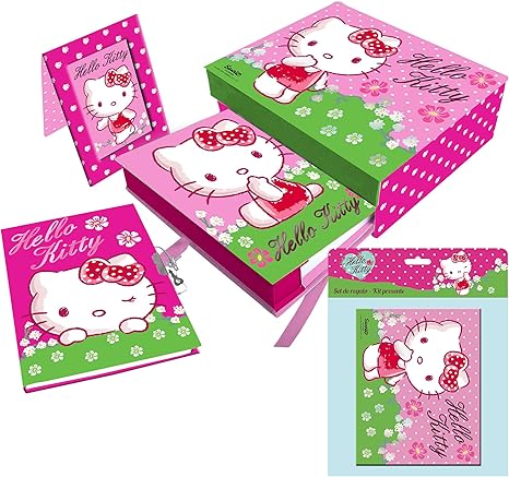 Astro Hello Kitty - Caja regalo con diario, marco y álbum: Amazon.es: Oficina y papelería