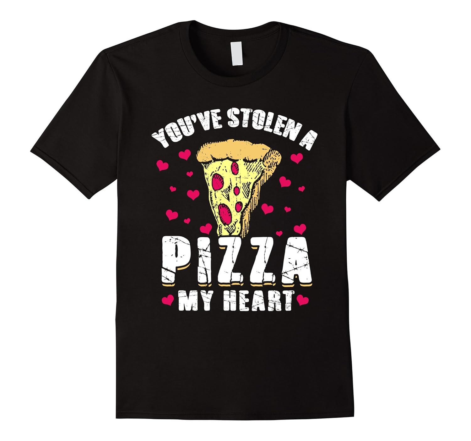 Funny Pizza Valentines Day Shirt Stolen Heart Food CuteCL Colamaga