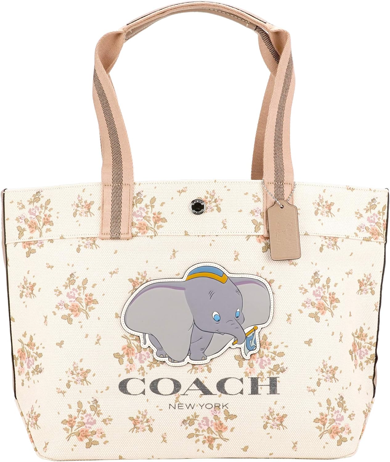 Amazon コーチ アウトレット Coach Outlet トートバッグ Svcah ディズニー コーチ ダンボ ホワイト 白 グレー シルバー 並行輸入品 Coach コーチ トートバッグ