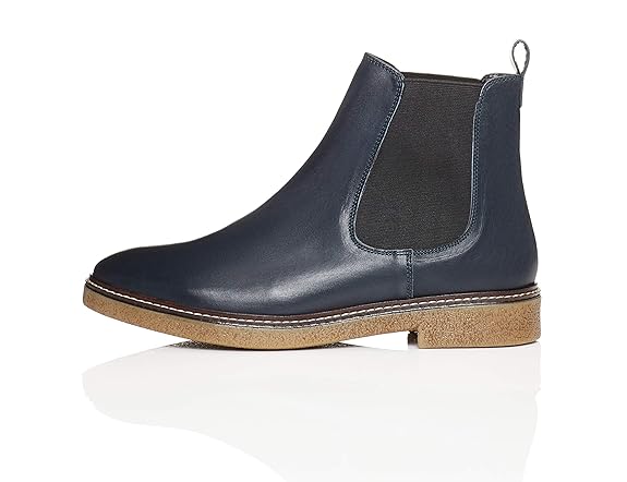 find. Chelsea Boots Damen aus Glattleder, mit Kreppsohle
